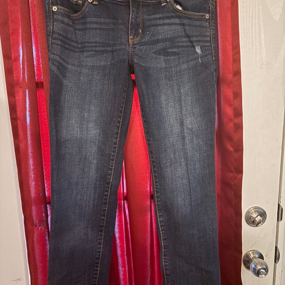 American Eagle Outfitters Dark Wash Straight Leg Jeans